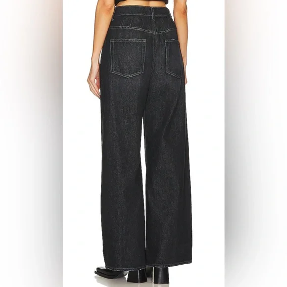 GRLFRND Chloe High Rise Pleated Wide Leg in Fulton
